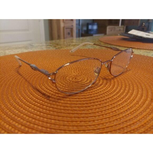 Laura Ashley Cora Peony Pink Women Glasses Eyeglasses Frames used 53-17-130 - Picture 2 of 10